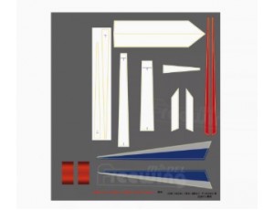 Freewing J-10A Vigorous Dragon Blue 90mm EDF Jet Decal Set B